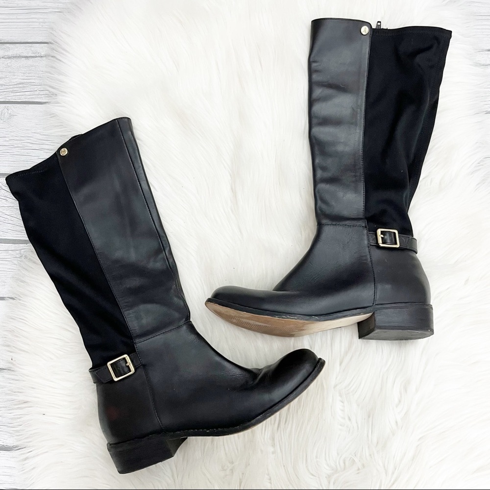 Lands’ End black knee high tall riding boots